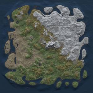 Thumbnail Rust Map: Procedural Map, Size: 5000, Seed: 1234567890, 20 Monuments