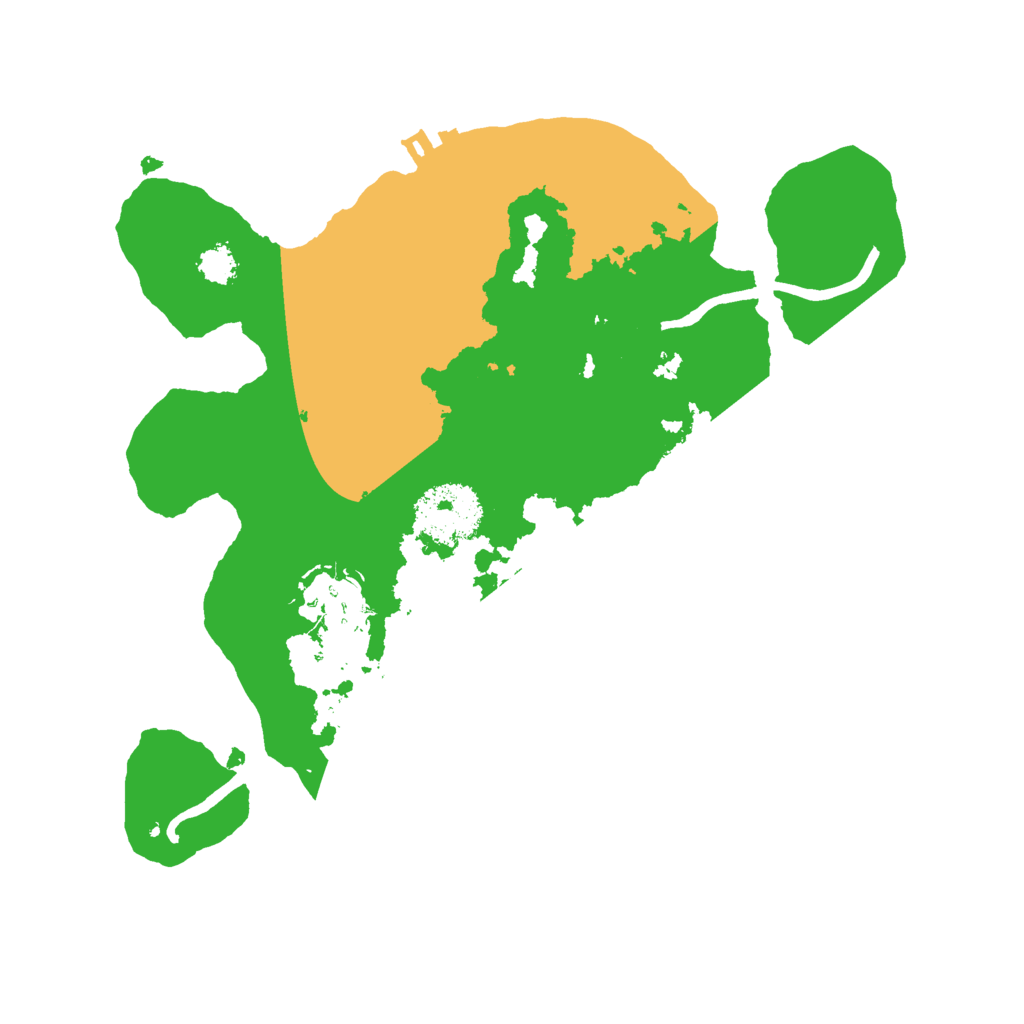 Biome Rust Map: Procedural Map, Size: 2500, Seed: 1689367011