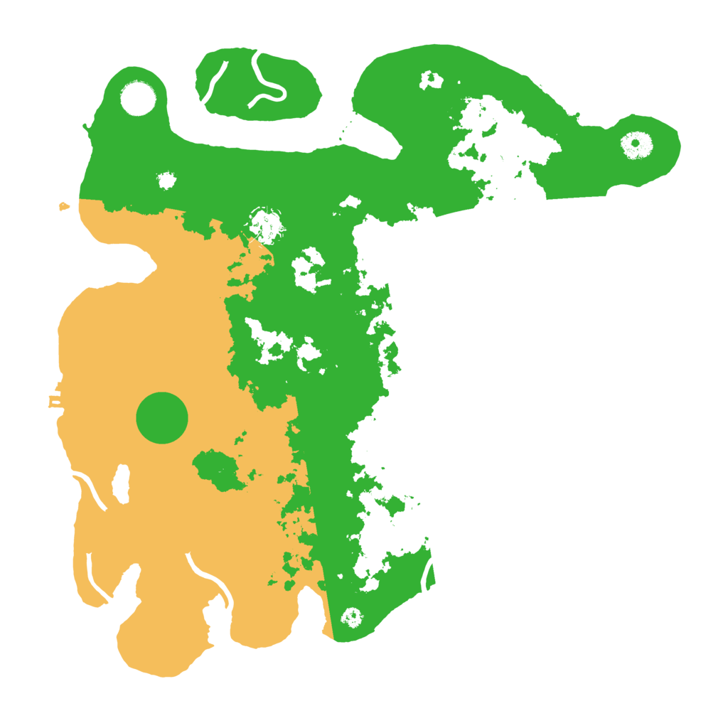 Biome Rust Map: Procedural Map, Size: 3700, Seed: 1050599745