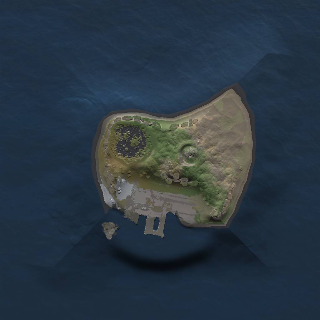 Rust Map: Procedural Map, Size: 1000, Seed: 1422797526, 4 Monuments