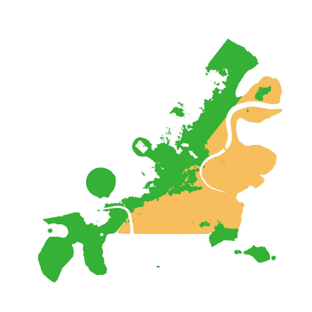 Biome Rust Map: Procedural Map, Size: 2800, Seed: 55