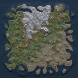 Thumbnail Rust Map: Procedural Map, Size: 5000, Seed: 793197, 18 Monuments