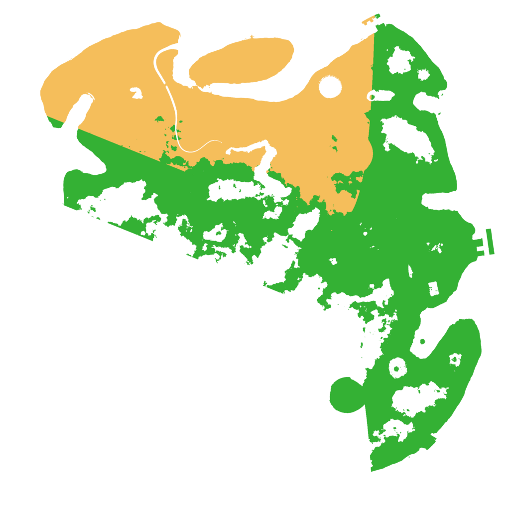 Biome Rust Map: Procedural Map, Size: 4000, Seed: 45678934
