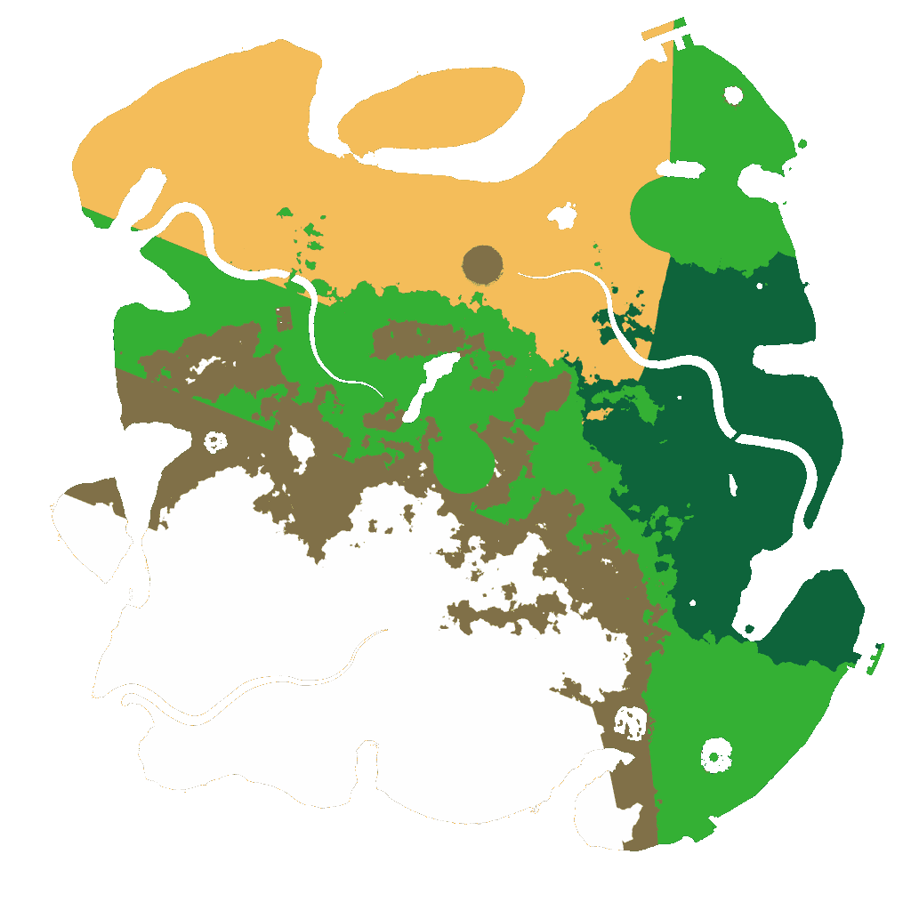 Biome Rust Map: Procedural Map, Size: 4000, Seed: 45678934