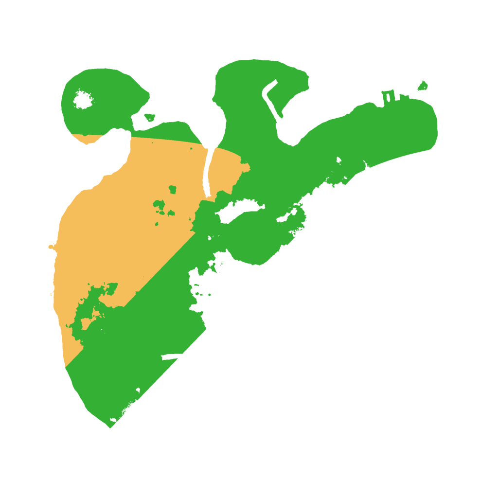 Biome Rust Map: Procedural Map, Size: 2500, Seed: 564746
