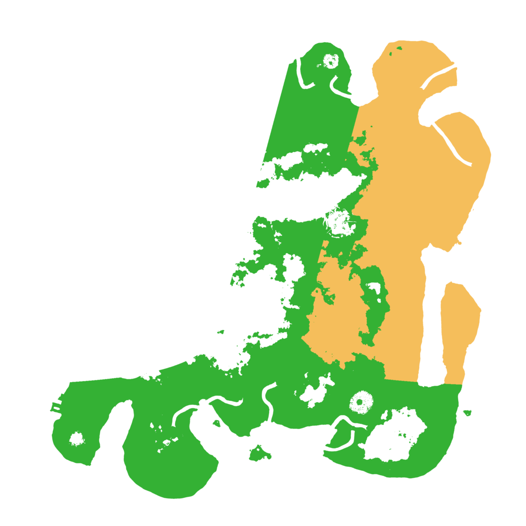 Biome Rust Map: Procedural Map, Size: 3500, Seed: 654235971