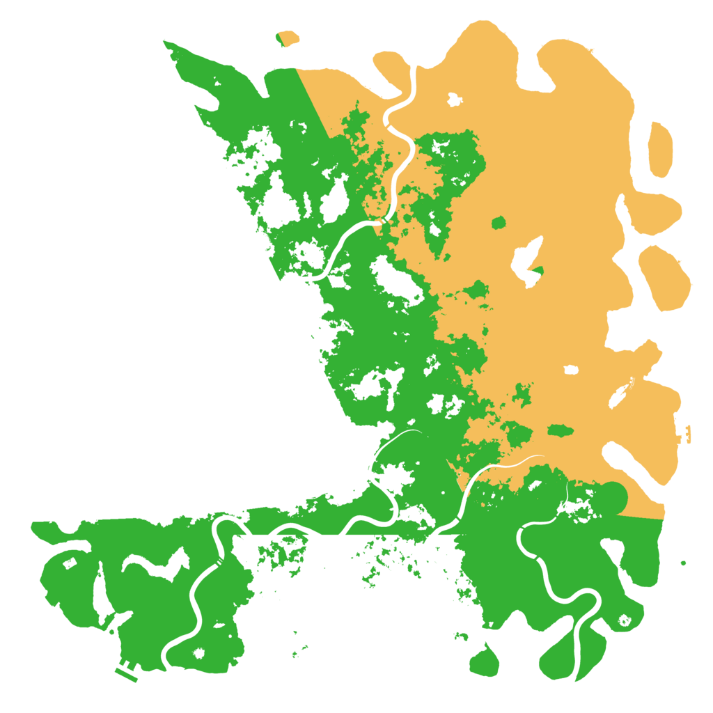 Biome Rust Map: Procedural Map, Size: 6000, Seed: 123456