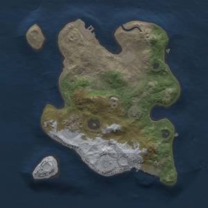 Thumbnail Rust Map: Procedural Map, Size: 2500, Seed: 6738, 8 Monuments