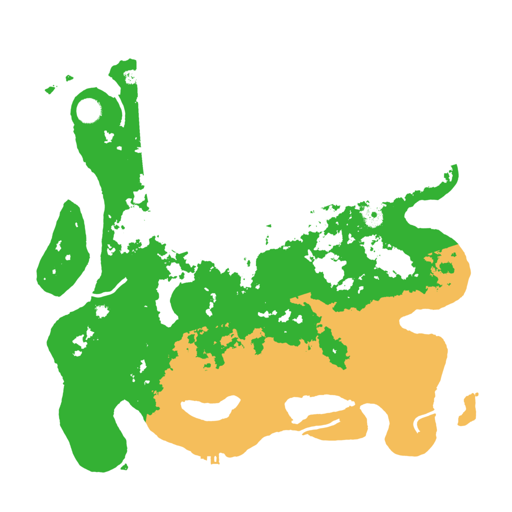 Biome Rust Map: Procedural Map, Size: 3600, Seed: 1205300823