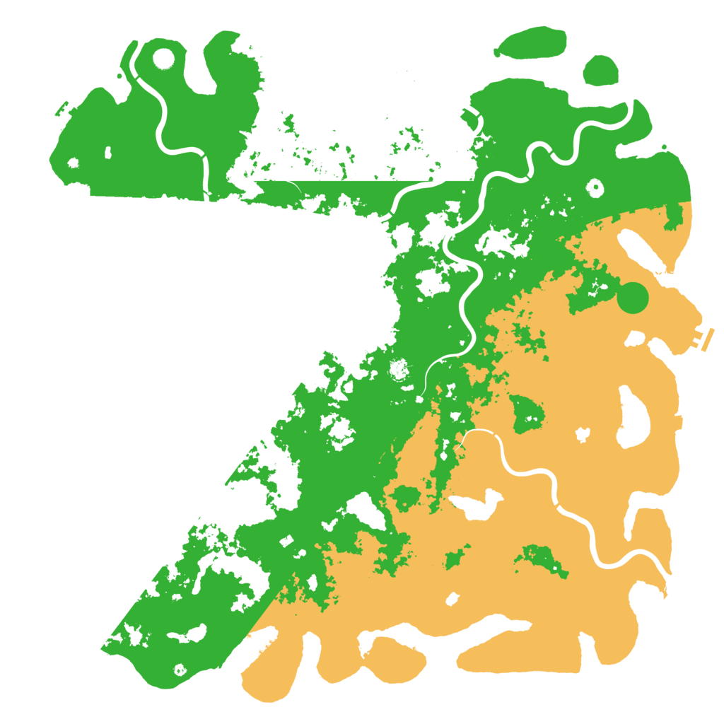 Biome Rust Map: Procedural Map, Size: 6000, Seed: 654321