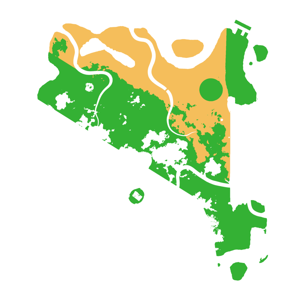 Biome Rust Map: Procedural Map, Size: 3550, Seed: 718572
