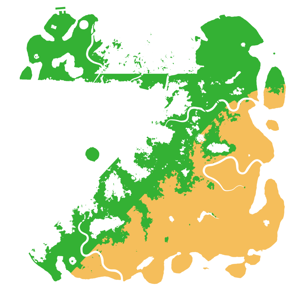 Biome Rust Map: Procedural Map, Size: 6000, Seed: 130779