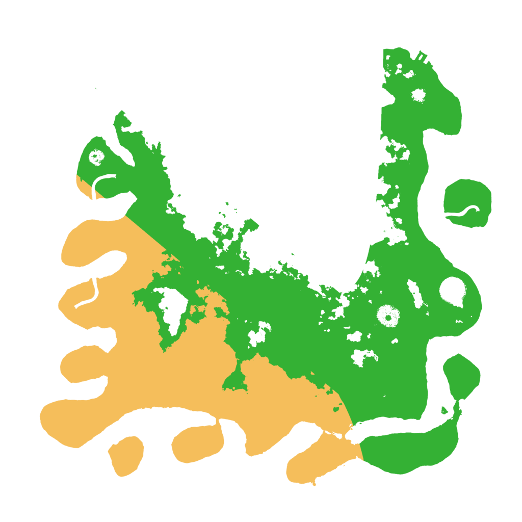 Biome Rust Map: Procedural Map, Size: 3550, Seed: 68156