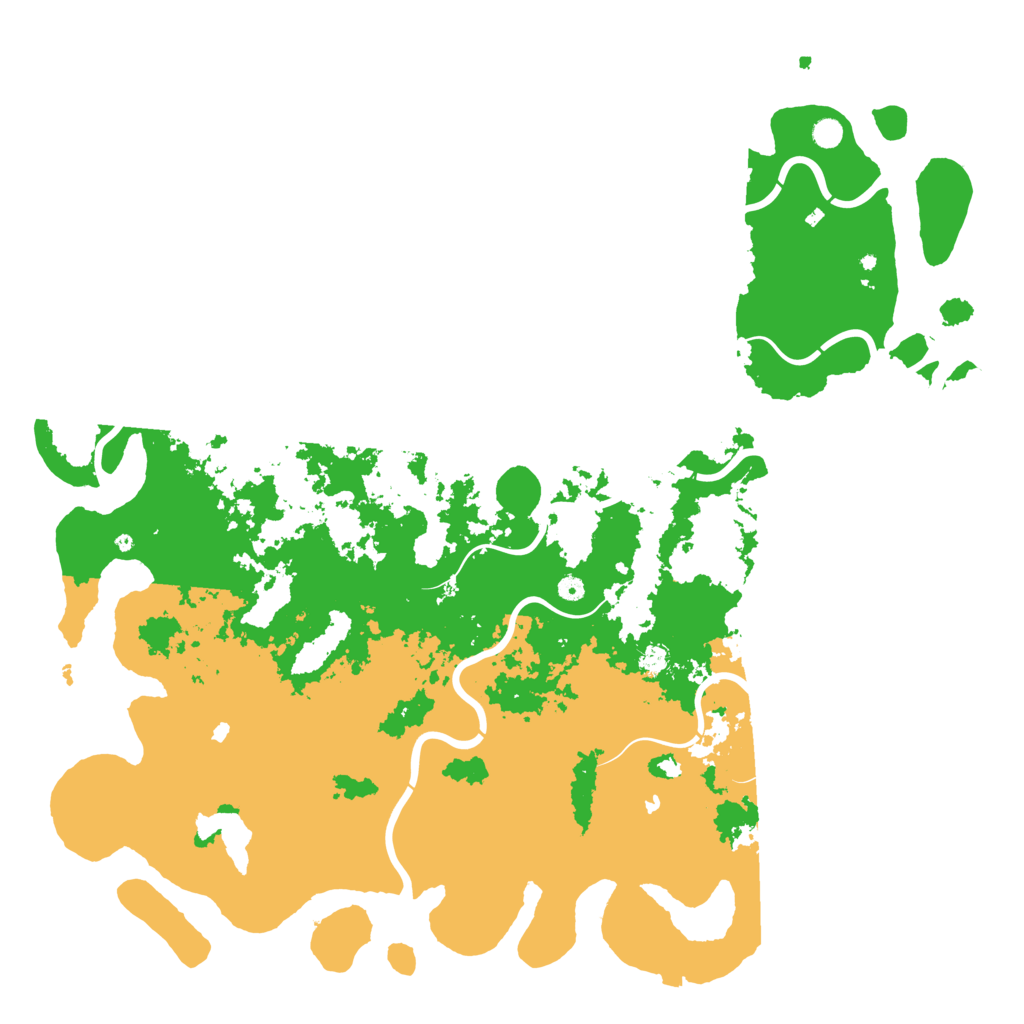 Biome Rust Map: Procedural Map, Size: 6000, Seed: 1234