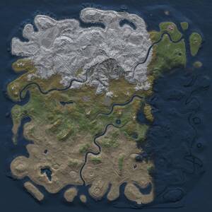Thumbnail Rust Map: Procedural Map, Size: 6000, Seed: 1234, 17 Monuments