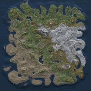 Thumbnail Rust Map: Procedural Map, Size: 5000, Seed: 1337, 17 Monuments