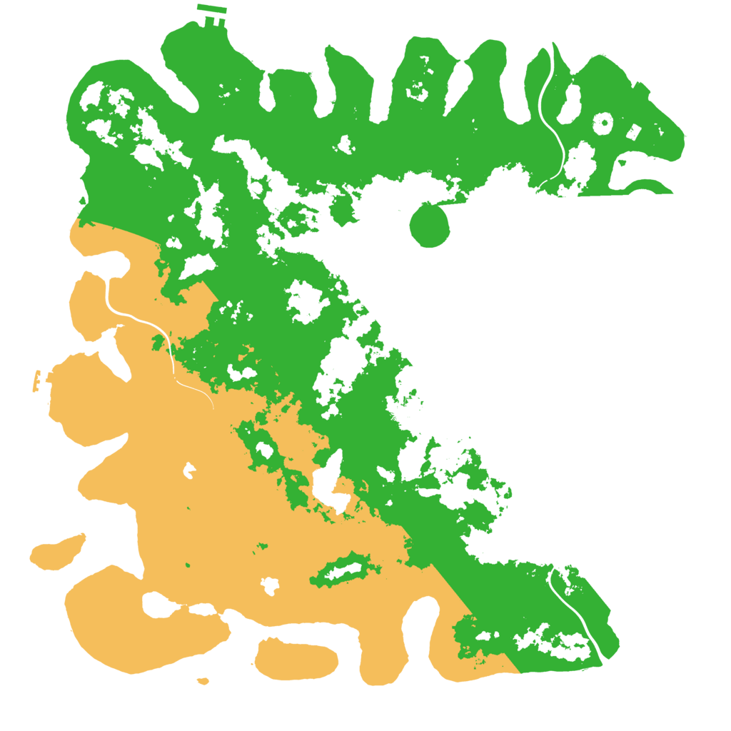 Biome Rust Map: Procedural Map, Size: 5000, Seed: 1337