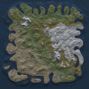 Thumbnail Rust Map: Procedural Map, Size: 5000, Seed: 1337, 19 Monuments