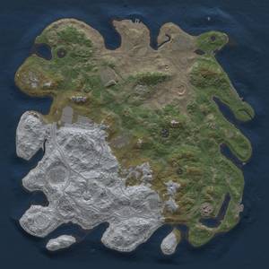 Thumbnail Rust Map: Procedural Map, Size: 4250, Seed: 60, 19 Monuments