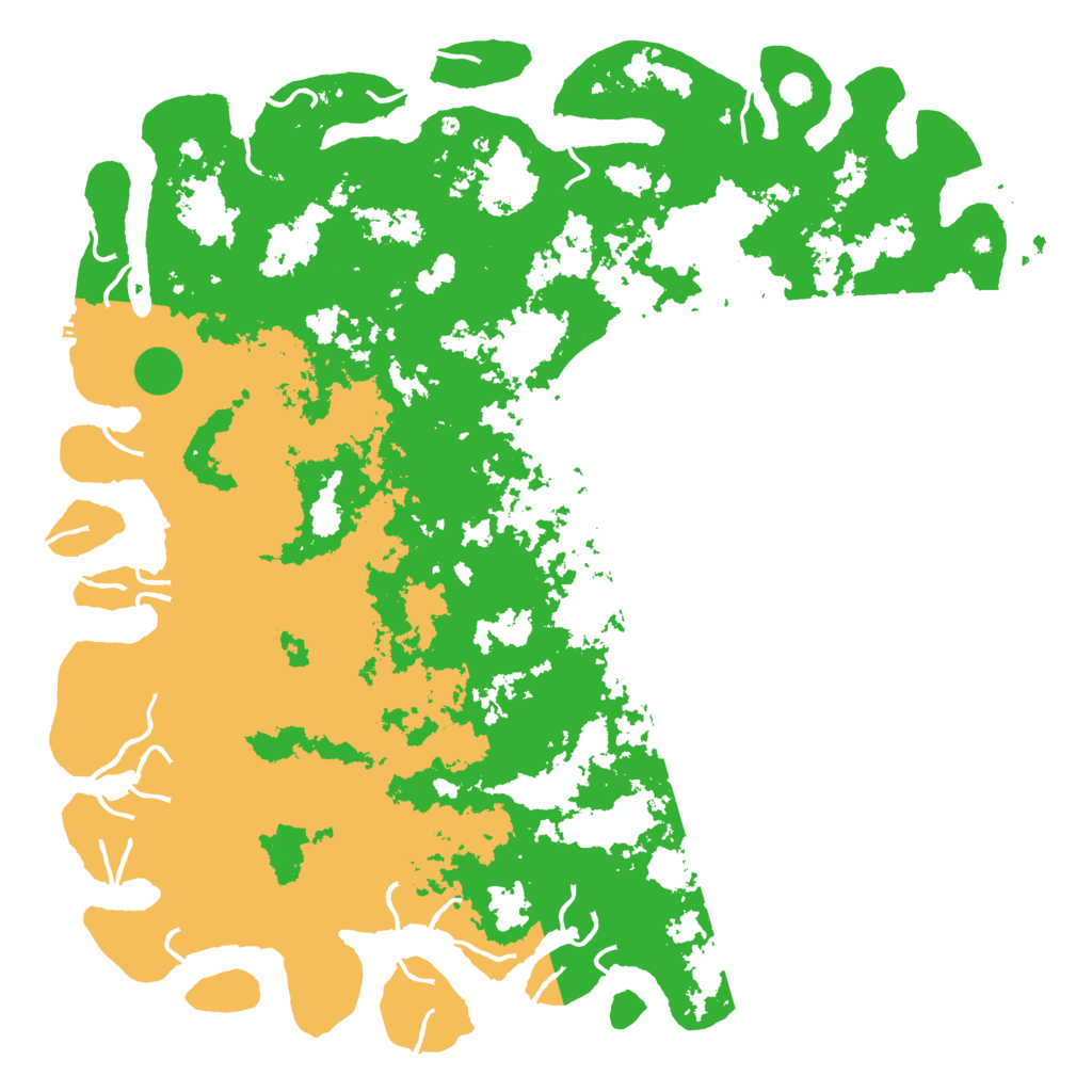 Biome Rust Map: Procedural Map, Size: 6000, Seed: 73489329