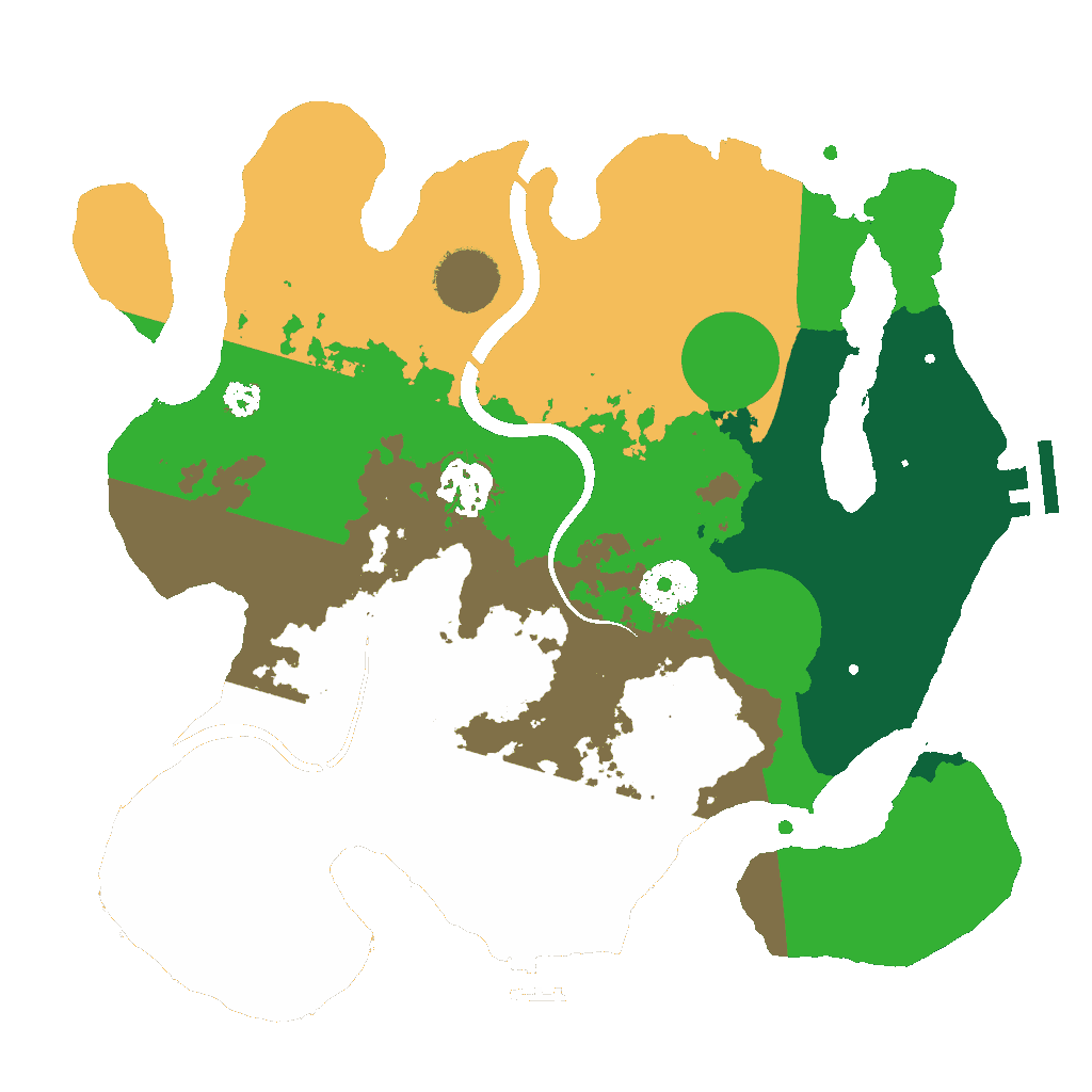 Biome Rust Map: Procedural Map, Size: 3000, Seed: 2147483647
