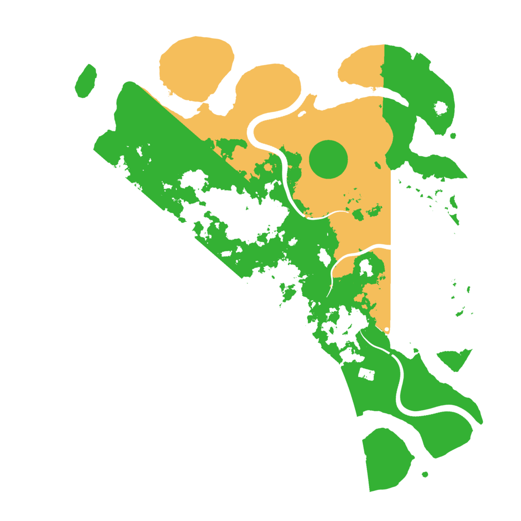 Biome Rust Map: Procedural Map, Size: 3550, Seed: 738609