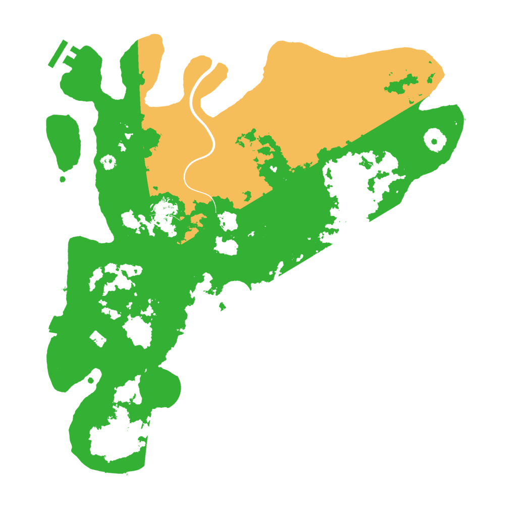Biome Rust Map: Procedural Map, Size: 3500, Seed: 182736372
