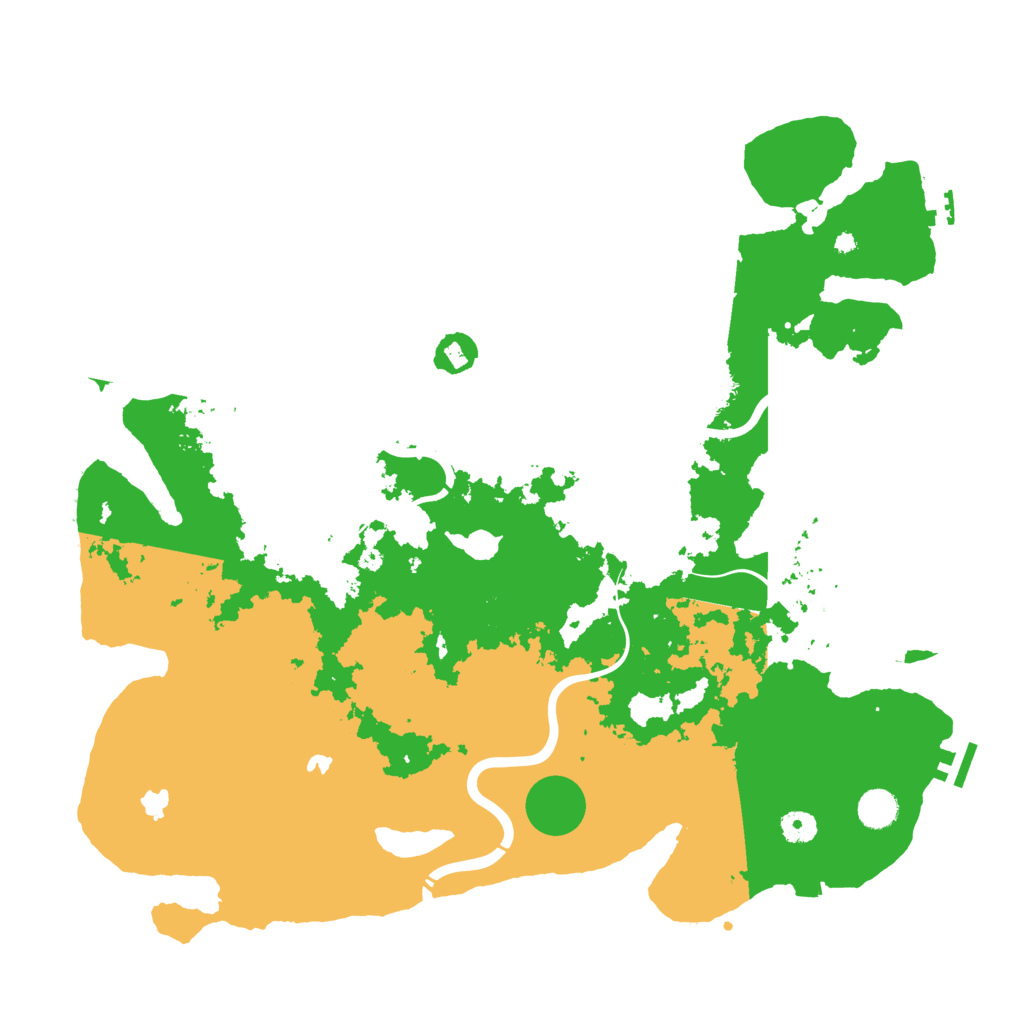 Biome Rust Map: Procedural Map, Size: 4500, Seed: 11