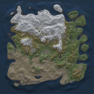 Thumbnail Rust Map: Procedural Map, Size: 4500, Seed: 11, 19 Monuments