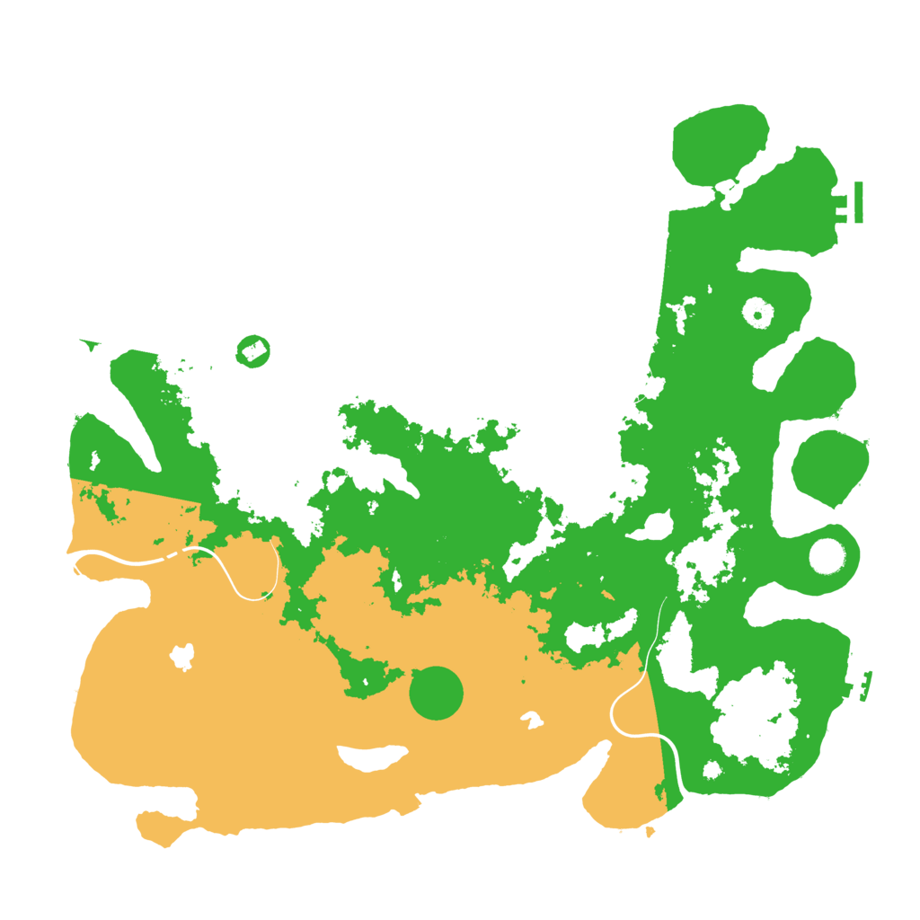 Biome Rust Map: Procedural Map, Size: 4500, Seed: 11