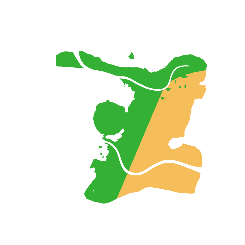 Biome Rust Map: Procedural Map, Size: 2000, Seed: 125915116