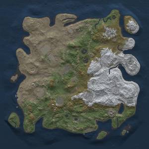 Thumbnail Rust Map: Procedural Map, Size: 4000, Seed: 872086191, 19 Monuments