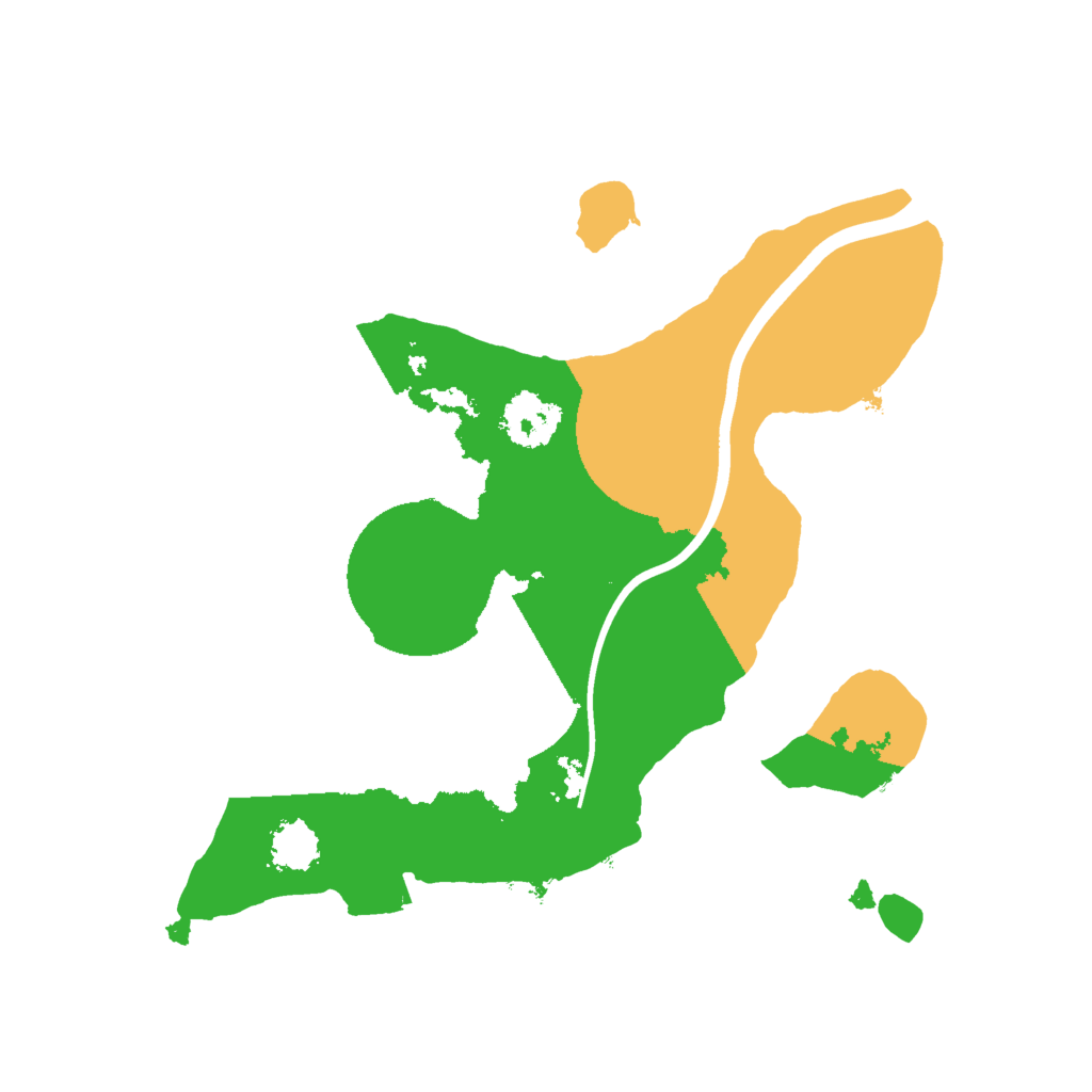 Biome Rust Map: Procedural Map, Size: 2000, Seed: 1657197537