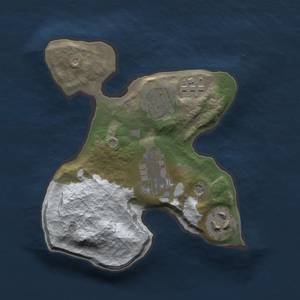 Thumbnail Rust Map: Barren, Size: 2000, Seed: 2147483647, 7 Monuments