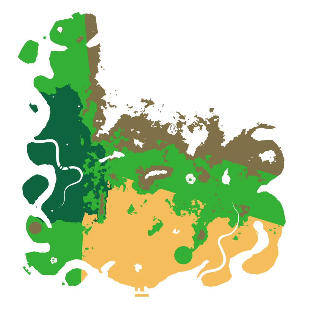 Biome Rust Map: Procedural Map, Size: 4500, Seed: 13825
