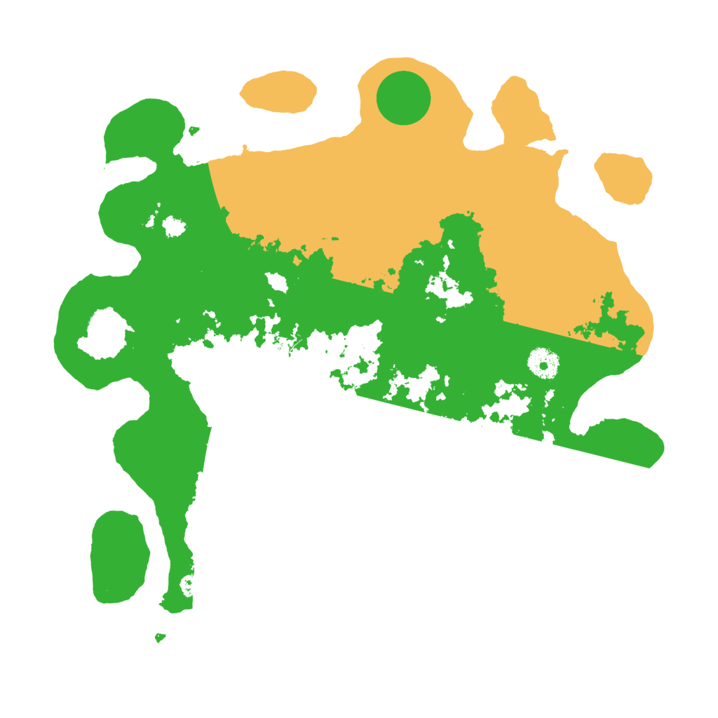 Biome Rust Map: Procedural Map, Size: 3500, Seed: 9842