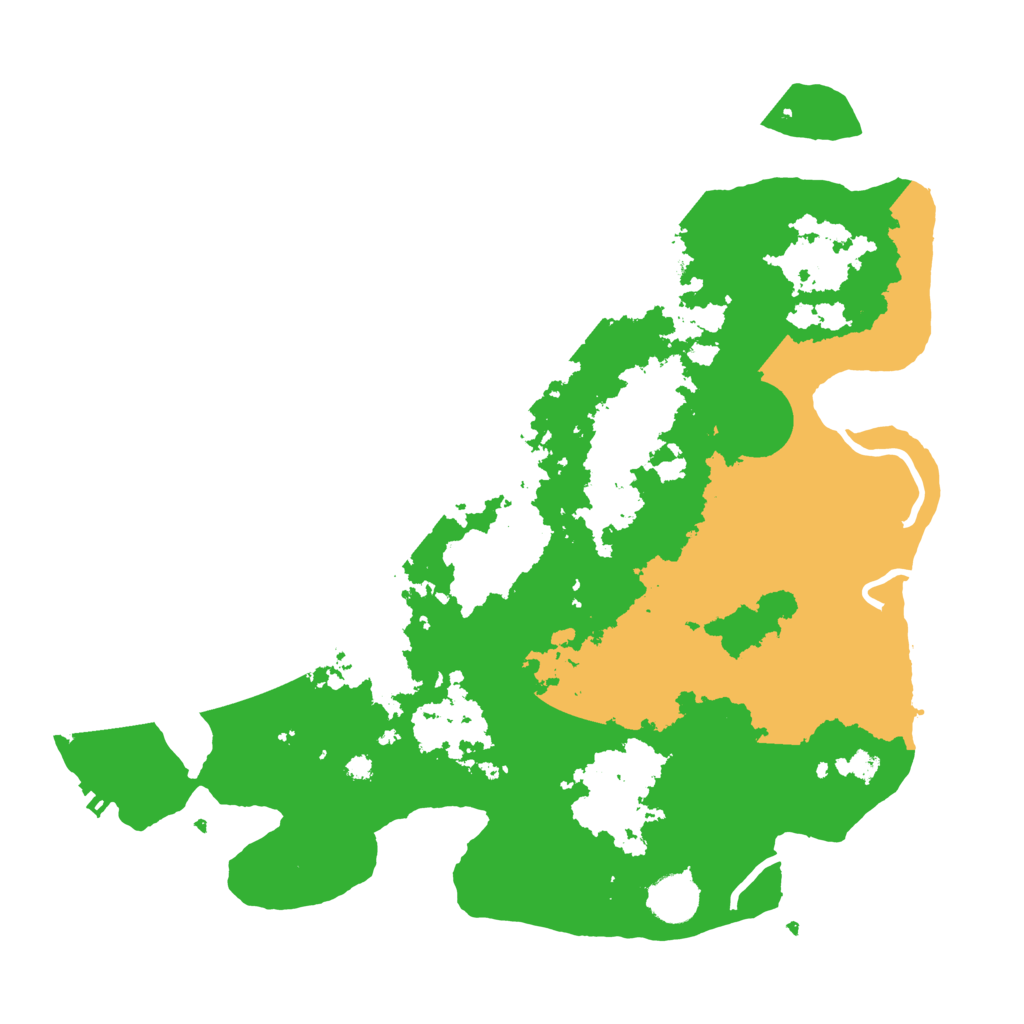 Biome Rust Map: Procedural Map, Size: 3700, Seed: 845457764