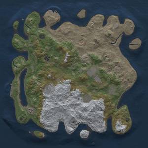 Thumbnail Rust Map: Procedural Map, Size: 4000, Seed: 1555227328, 16 Monuments