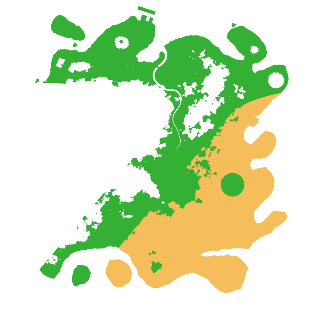 Biome Rust Map: Procedural Map, Size: 3500, Seed: 4568546