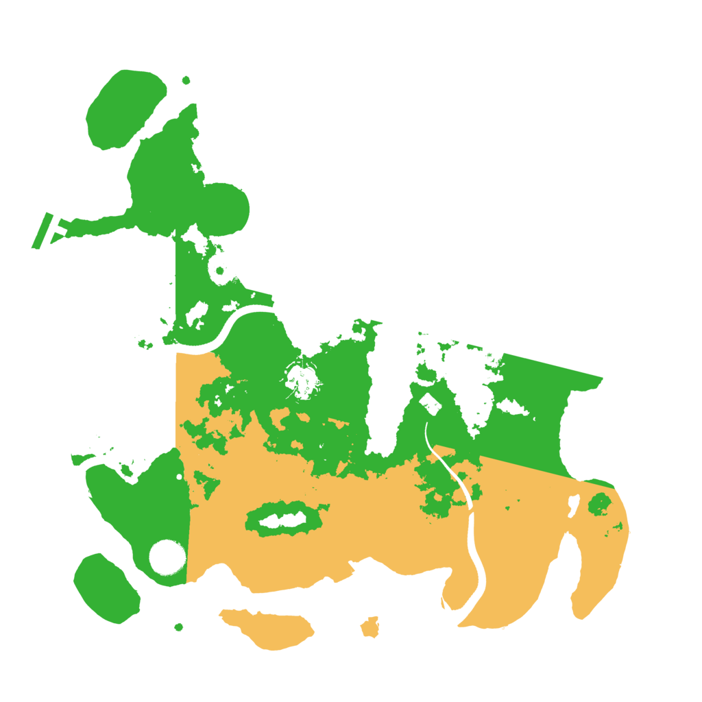 Biome Rust Map: Procedural Map, Size: 3500, Seed: 3819