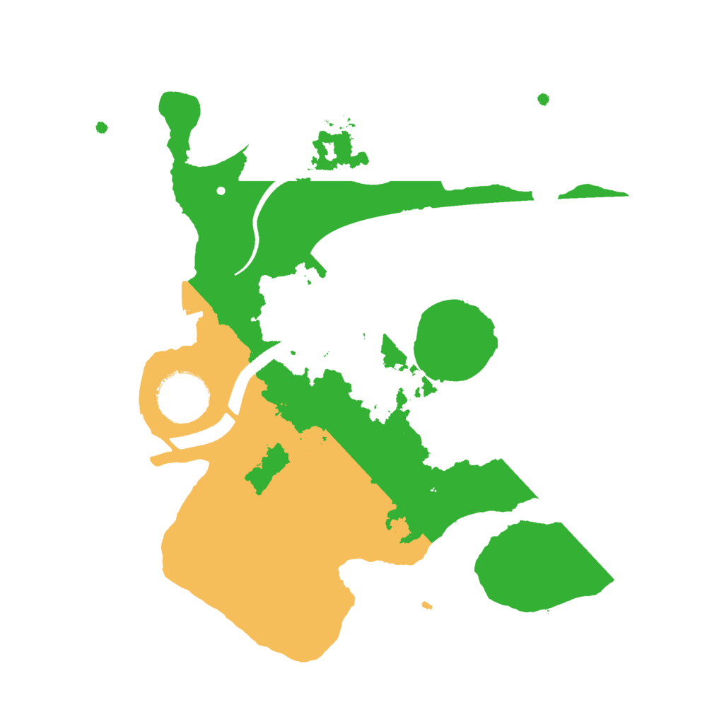 Biome Rust Map: Procedural Map, Size: 2500, Seed: 111524275