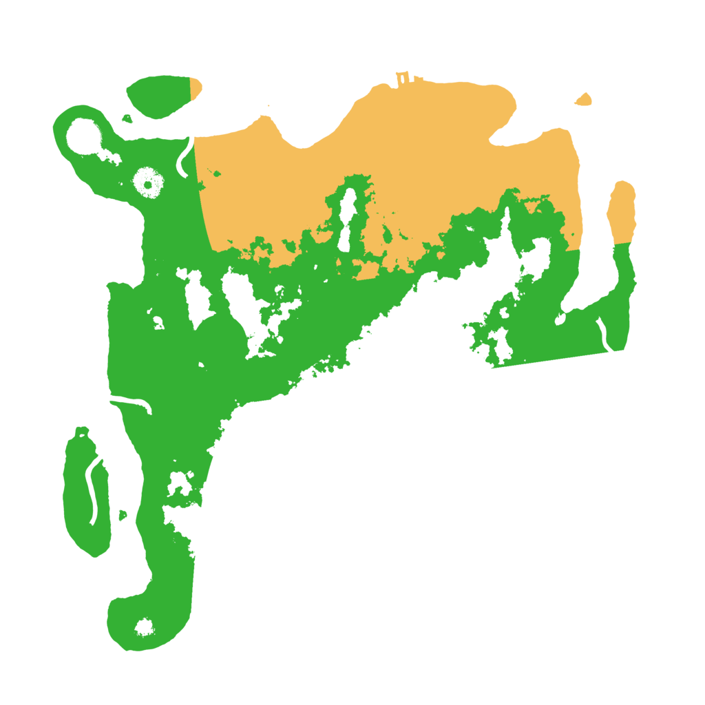 Biome Rust Map: Procedural Map, Size: 3550, Seed: 395129