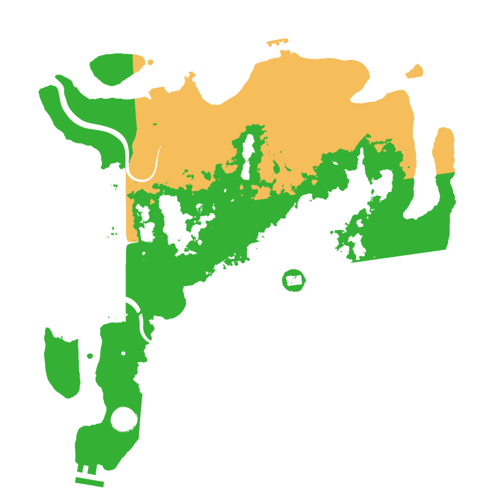 Biome Rust Map: Procedural Map, Size: 3550, Seed: 395129