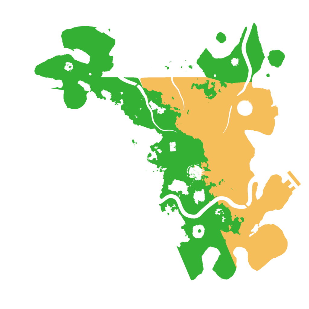 Biome Rust Map: Procedural Map, Size: 3550, Seed: 132641