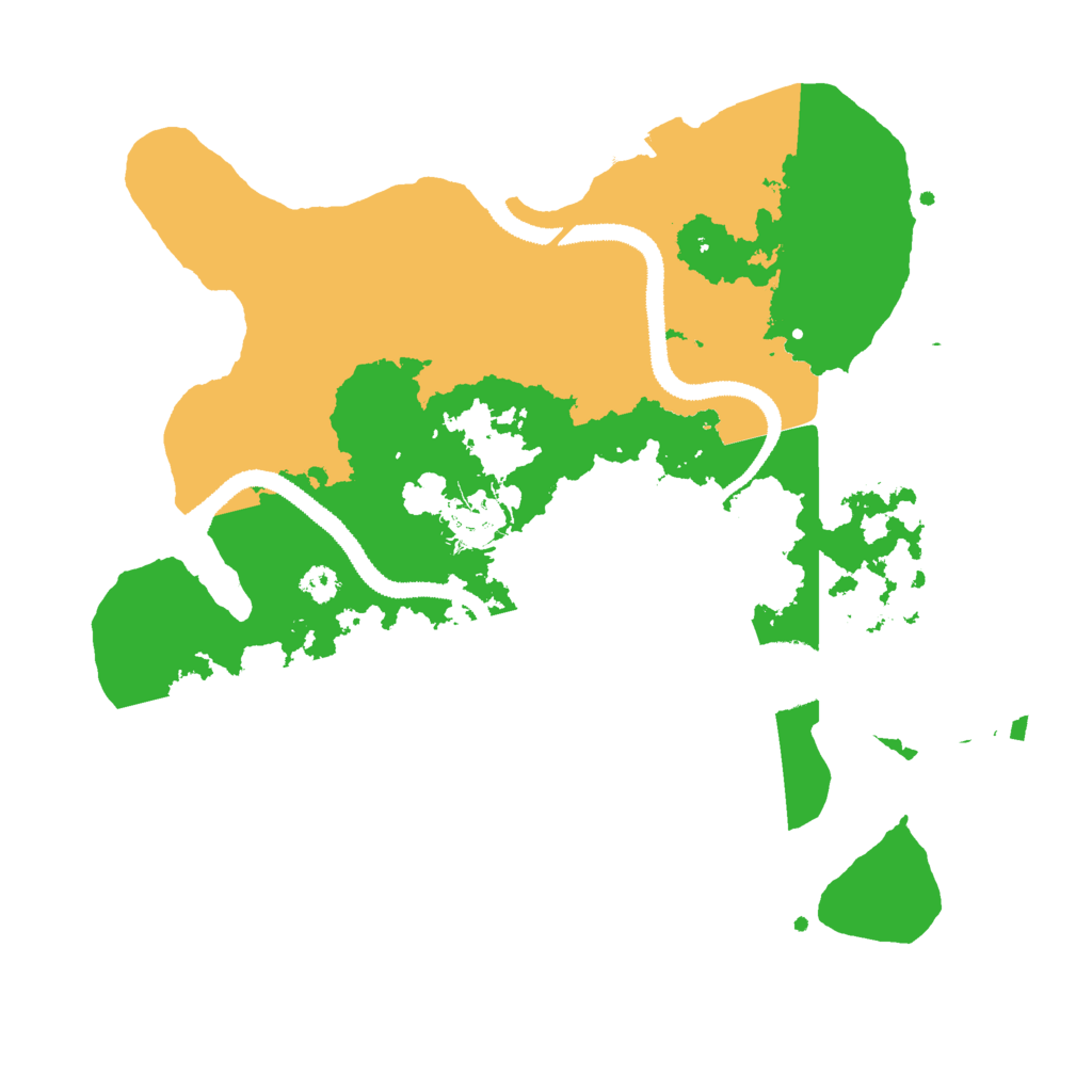 Biome Rust Map: Procedural Map, Size: 3000, Seed: 2109923970