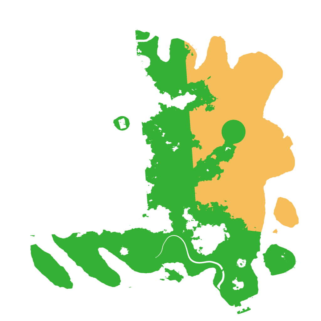 Biome Rust Map: Procedural Map, Size: 3550, Seed: 168879