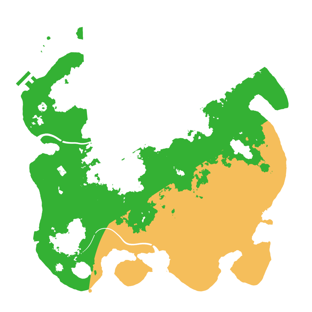 Biome Rust Map: Procedural Map, Size: 3550, Seed: 574507