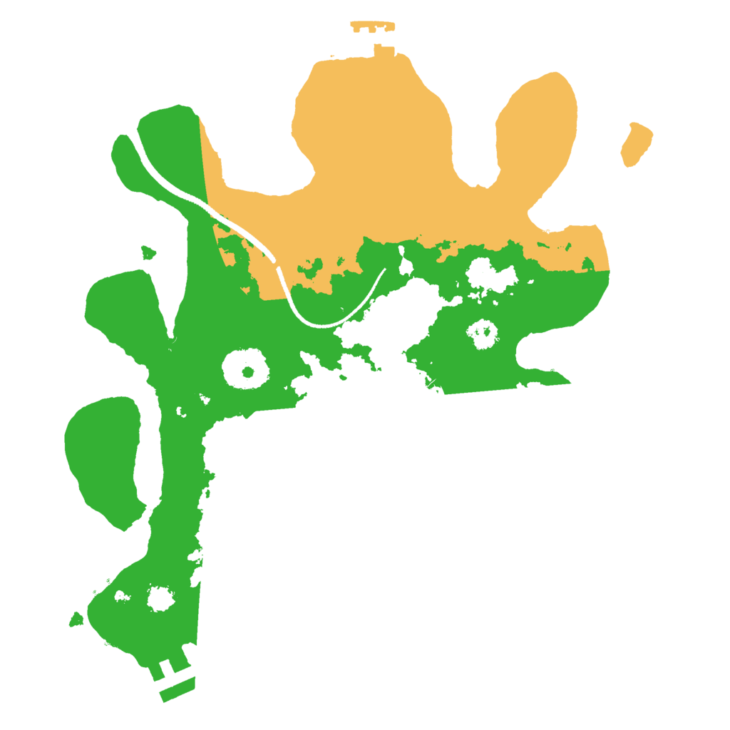 Biome Rust Map: Procedural Map, Size: 2500, Seed: 850517837