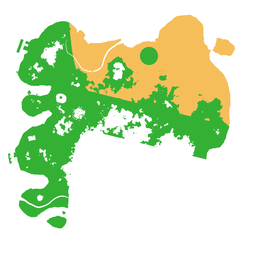 Biome Rust Map: Procedural Map, Size: 3700, Seed: 1073527322