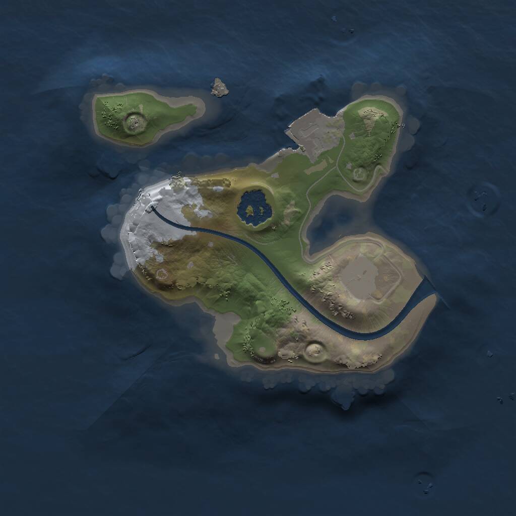 Rust Map: Procedural Map, Size: 1500, Seed: 6, 1 Monuments